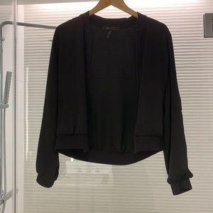 BCBG Maxazria Silk Bomber Jacker